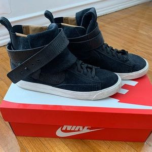 Black Nike Blazer Mid Twist Suede Sneakers